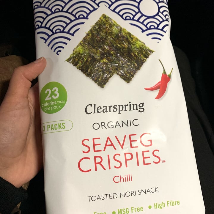 photo of Clearspring Seaveg Crispies Chilli shared by @veganhaven on  14 Mar 2022 - review