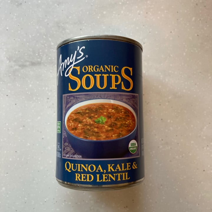photo of Amy’s Amy’s Quinoa, Kale and Red Lentil Soup shared by @serenben on  09 Jun 2021 - review