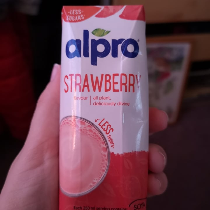 photo of Alpro Soya Strawberry Milk shared by @blossomcotton on  25 May 2020 - review