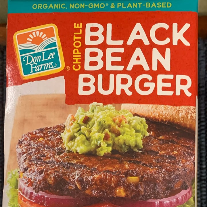 photo of Don Lee Farms Chipotle Black Bean Burger shared by @beano on  29 May 2022 - review