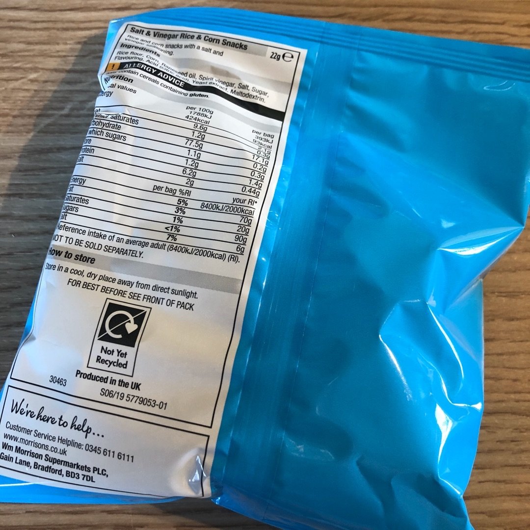 Morrisons Salt and Vinegar Mini Rice Cakes Reviews abillion