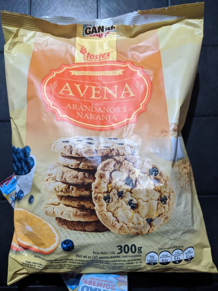 photo of Tostex Galletitas Dulces con Avena sabor Arándanos y Naranja shared by @lucasdavezac on  21 Apr 2020 - review