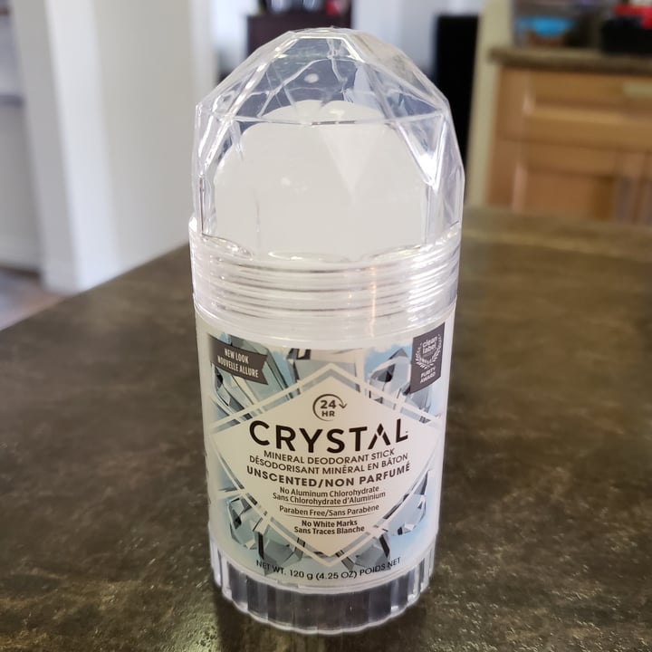 photo of CRYSTAL  Mineral Deodorant Stick - Unscented shared by @metalmel666 on  25 Jul 2021 - review