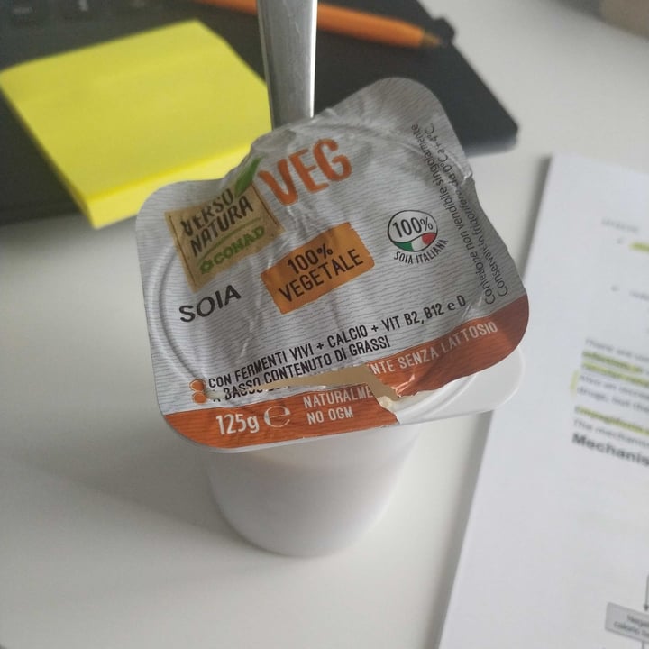 photo of Verso Natura Conad Veg Yogurt di soia Con Zucchero Aggiunto shared by @planterella on  03 Jun 2022 - review