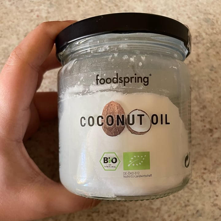 photo of Foodspring Coconut oil shared by @chiaramazzei on  12 Mar 2022 - review