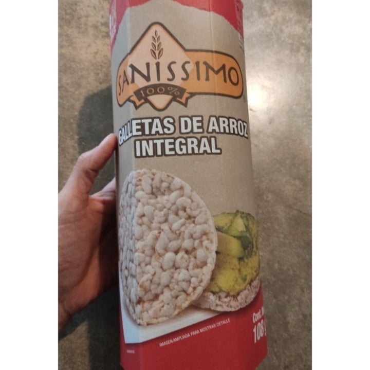 photo of Sanissimo Galletas de arroz integral shared by @cecirojas on  18 Feb 2022 - review