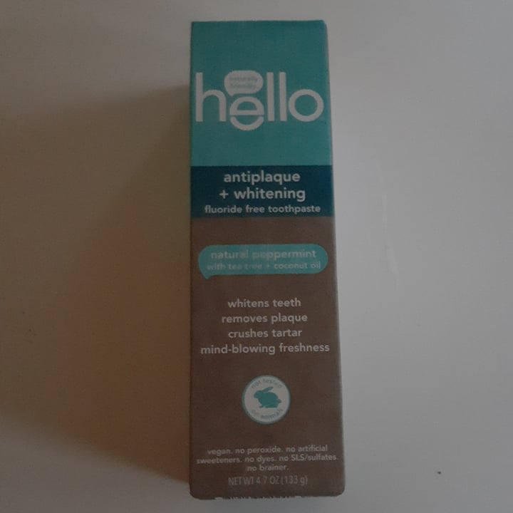 photo of Hello Antiplaque and whitening fluoride free toothpaste shared by @heartartichokehearts on  12 Aug 2022 - review