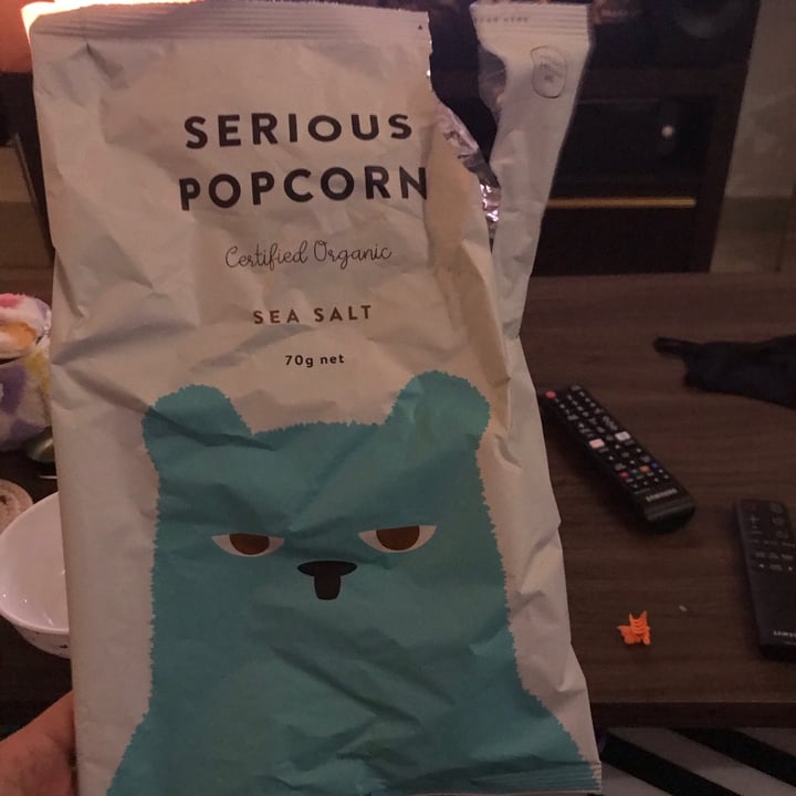 photo of Serious Food Co. Sea Salt Popcorn shared by @veganwarrior666 on  31 Jan 2021 - review