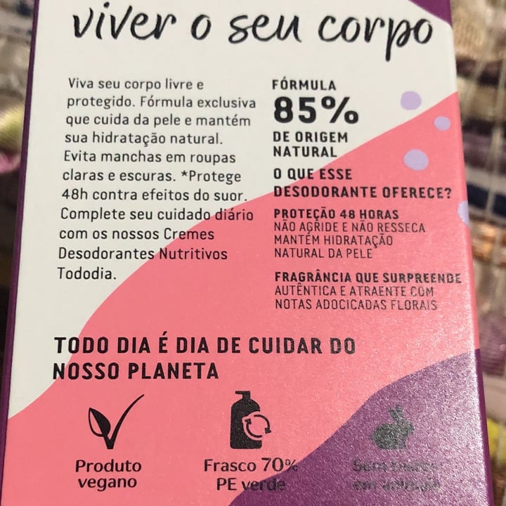 photo of Natura Desodorante Antitranspirante Tododia Roll-On shared by @veganosanfernando on  12 Jul 2022 - review