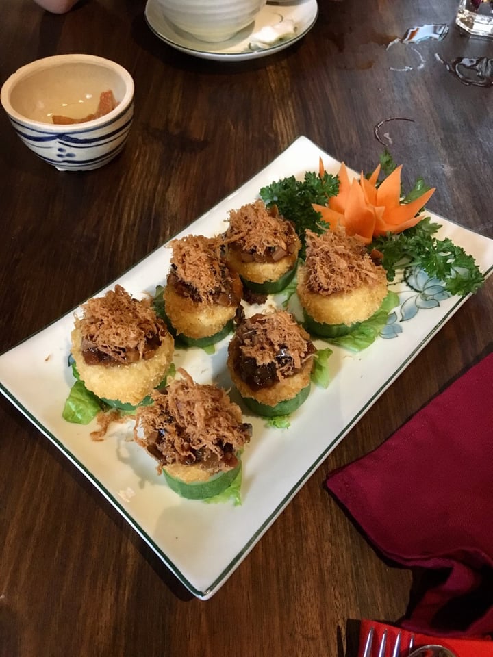 photo of Shamballa Vegetarian Restaurant & Tea House Three-Layered Tofu shared by @katelouisepowell on  09 Jun 2019 - review