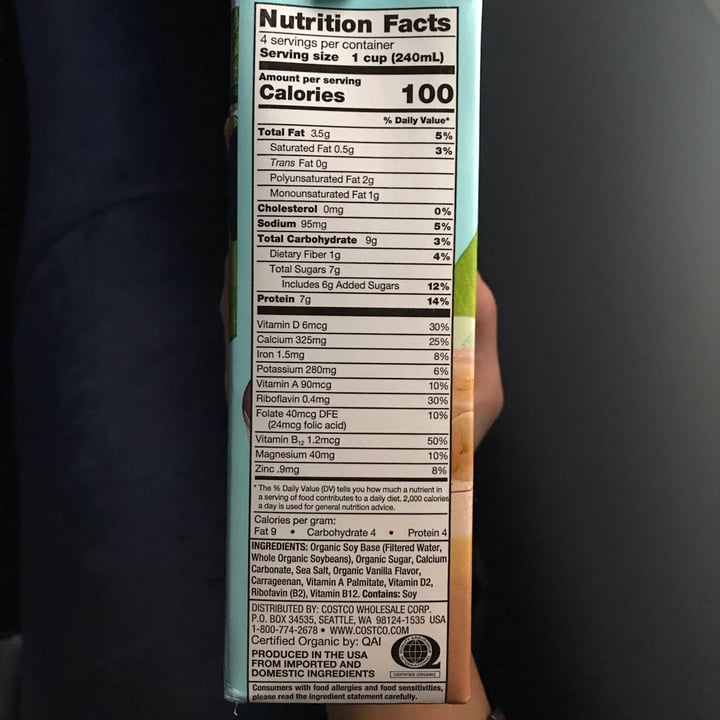 review photo of Kirkland Signature Organic Soy Milk shared by @iraghad on 08 May 2021 - review
