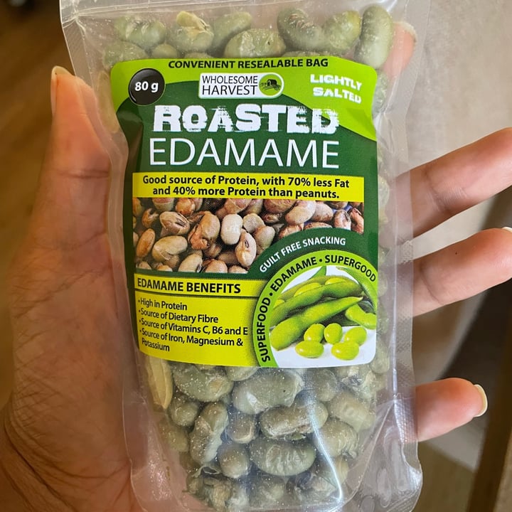 photo of Wholesome Harvest Roasted Edamame Beans shared by @greenmomlife on  10 Mar 2022 - review
