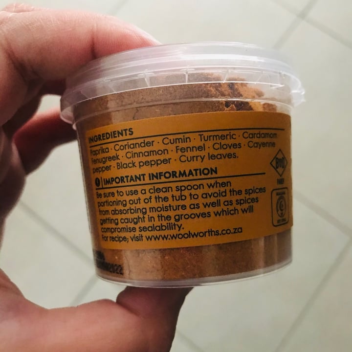 photo of Woolworths Food Butter Chicken Curry Spice Blend shared by @annika-m on  24 Oct 2020 - review