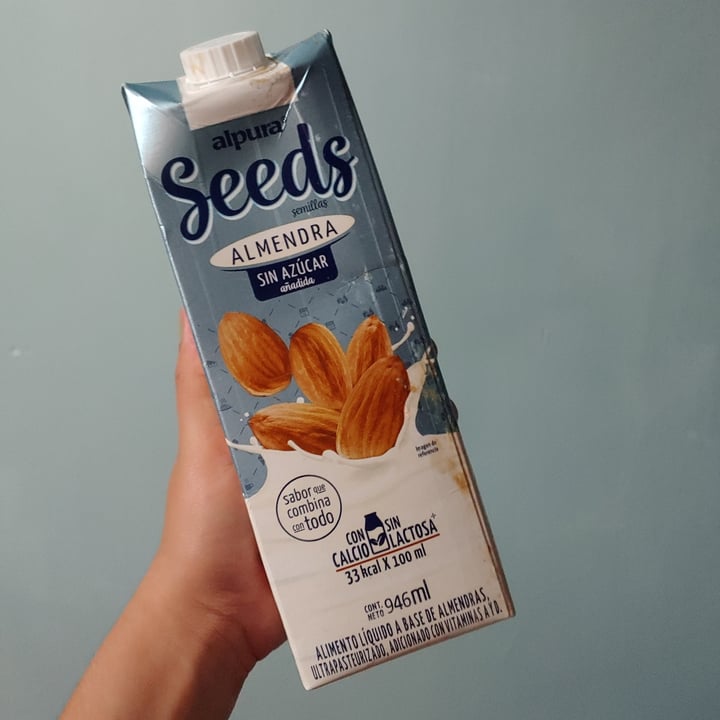 photo of alpura seeds bebida de almendra sin azucar shared by @vianney on  13 Dec 2022 - review