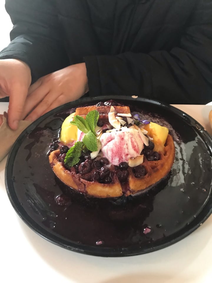 photo of Conscious Cravings Co Lemon curd and blueberry waffles shared by @tenayagray on  03 Nov 2019 - review