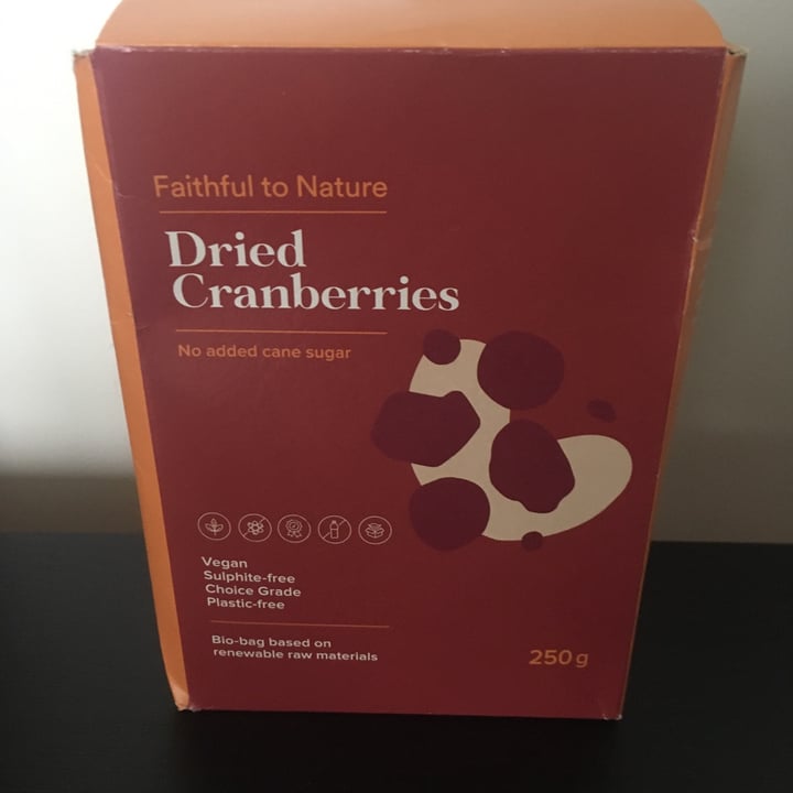 photo of Faithful to Nature Dried Cranberries shared by @m0rgan on  07 Aug 2021 - review