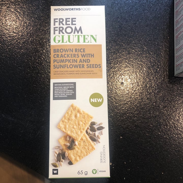 photo of Woolworths Food Free from gluten Brown Rice Crackers shared by @nickyfanucchi on  15 Sep 2020 - review