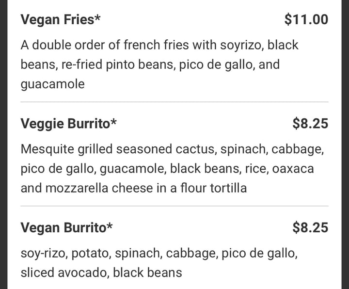 review photo of Panchita's Kitchen & Bakery Vegan Burrito shared by @sussie2424 on 06 Dec 2019 - review