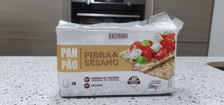 photo of Hacendado Pan fibra y sésamo shared by @mariencd on  28 Feb 2020 - review