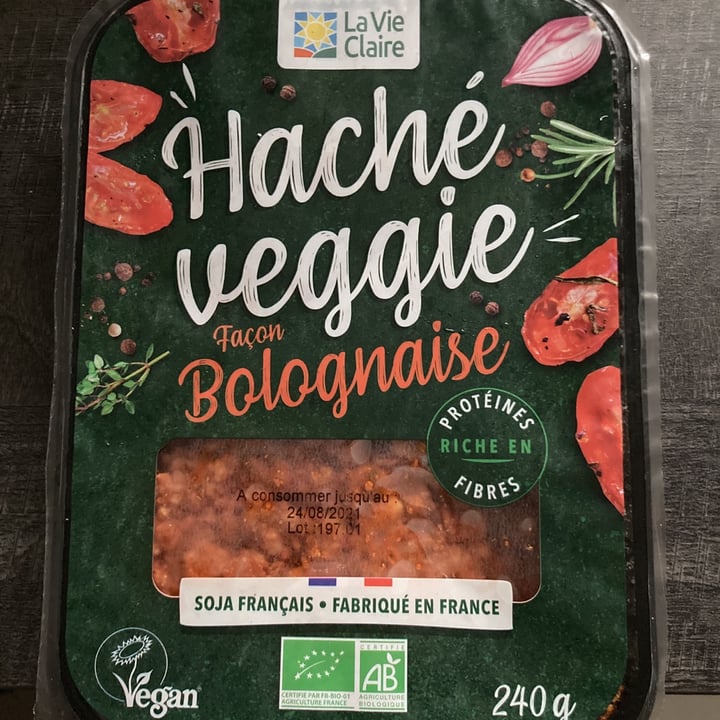 photo of La vie claire Haché veggie Façon Bolognaise shared by @sharleen972 on  22 Aug 2021 - review