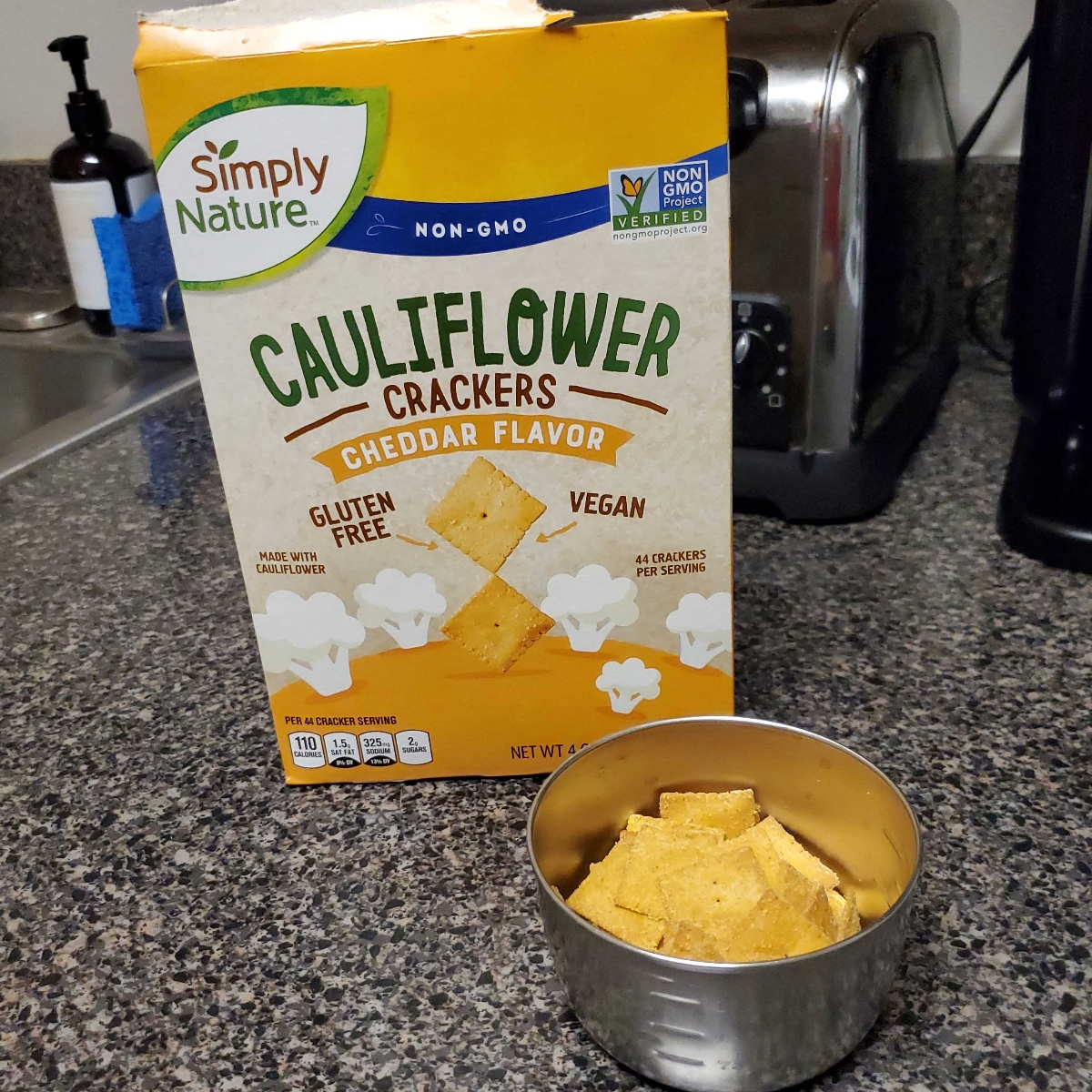 Simply Nature Cauliflower Crackers Cheddar Flavor Reviews abillion