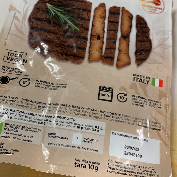 review photo of Natura Sì Seitan rustico shared by @lillo on 26 Jun 2022 - review