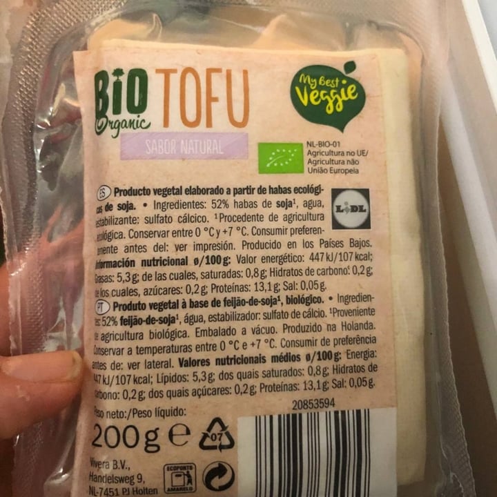 photo of Vemondo  Bio Tofu shared by @stefpapin on  18 Sep 2021 - review