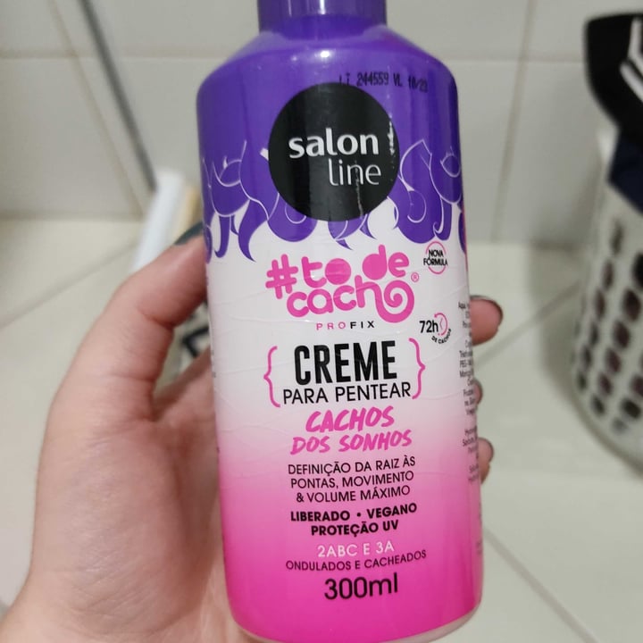 photo of Salon line #to de cacho - cacho dos sonhos - creme para pentear shared by @mairabatista on  14 May 2022 - review