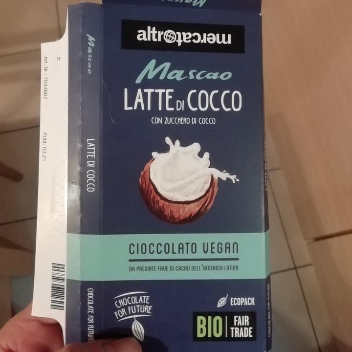 photo of Altro mercato Mascao Latte di Cocco shared by @chiarabra on  16 May 2022 - review