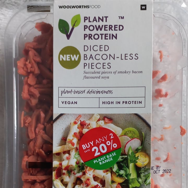 review photo of Woolworths Plant Powered Diced Bacon-less Pieces shared by @ustrauss on 20 Nov 2022 - review