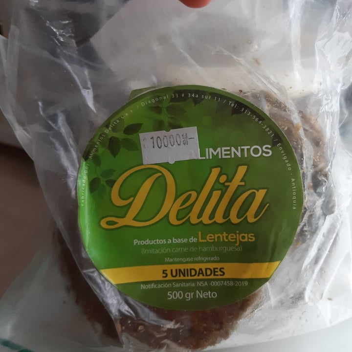 photo of Alimentos delita Imitación Carne Hamburguesa shared by @isabelabean on  31 Aug 2020 - review