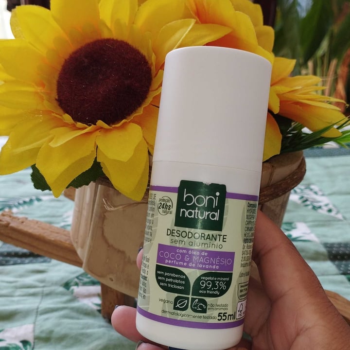 review photo of Boni natural Desodorante roll on coco e magnésio perfume de lavanda shared by @bruhcagnacci on 08 May 2022 - review