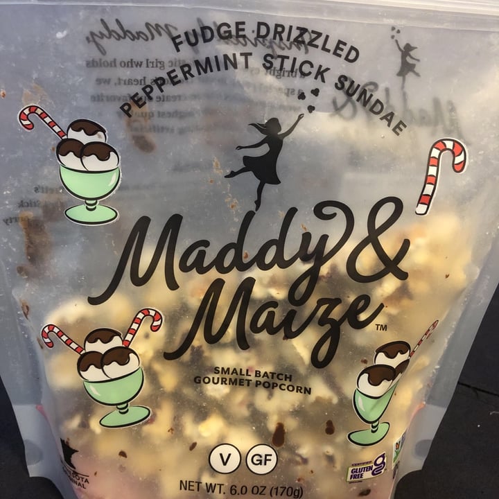 photo of Maddy & Maize Fudge Drizzled Peppermint Stick Sundae shared by @veggiegirlglee on  22 Feb 2021 - review