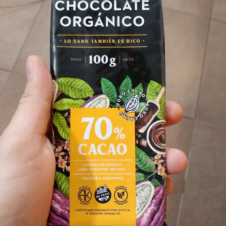 photo of Chocolate Colonial Chocolate orgánico 70% shared by @chocoamargo on  29 Dec 2021 - review