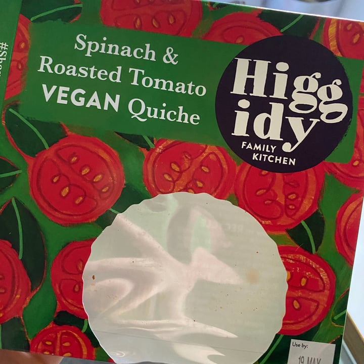 review photo of Higgidy Spinach And Roasted Tomato Vegan Quiche shared by @elenimacbean on 20 May 2021 - review
