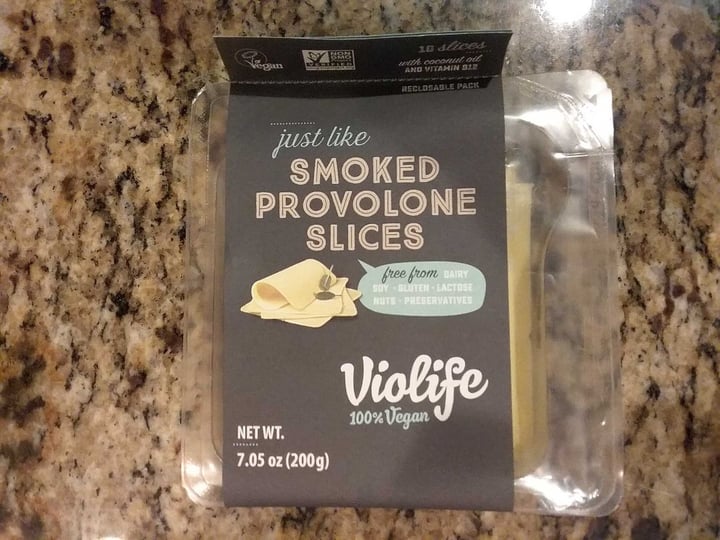 photo of Violife Smoked Provolone Slices shared by @ambularfortheanimals on  07 Dec 2018 - review