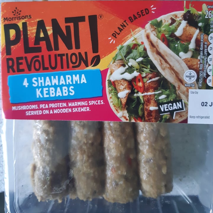 photo of Morrisons  plant revolution Shawarma Kebabs shared by @verity on  31 May 2022 - review