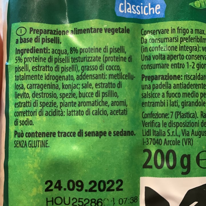 photo of Vemondo  Salsicce Vegane Classiche shared by @pamelapagnin on  28 Aug 2022 - review