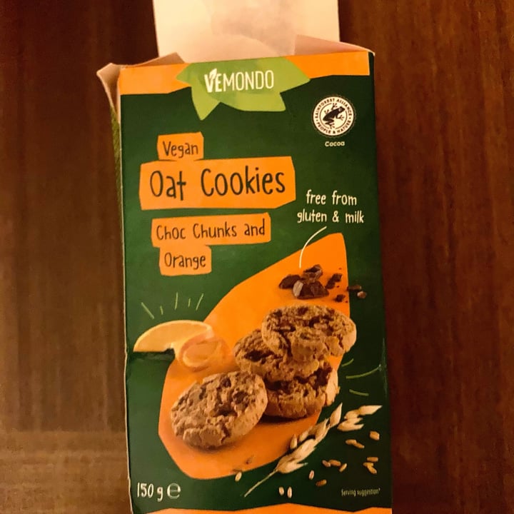 photo of Vemondo Vegan Oat Cookies Choc Chunks And Orange shared by @marabel on  17 Sep 2022 - review