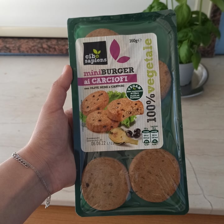 photo of Cibo Sapiens Mini Burger Ai Carciofi shared by @mafy on  22 May 2022 - review