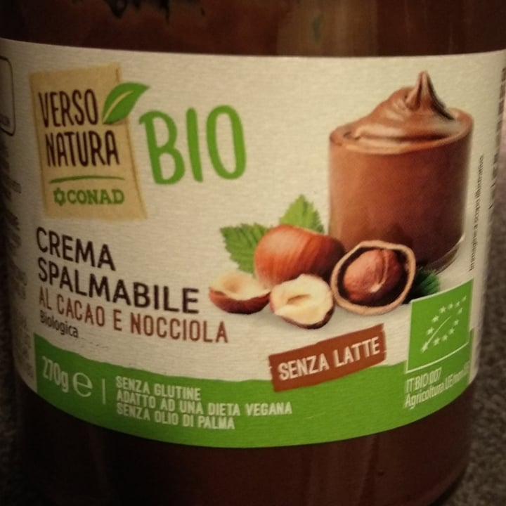 photo of Conad Bio Crema alla nocciola vegan shared by @macchia on  11 Apr 2022 - review