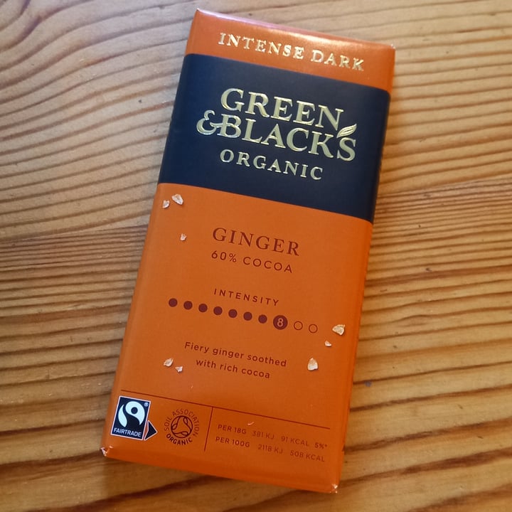 photo of Green & Black's Ginger 60% Cocoa shared by @janxr on  03 Mar 2022 - review