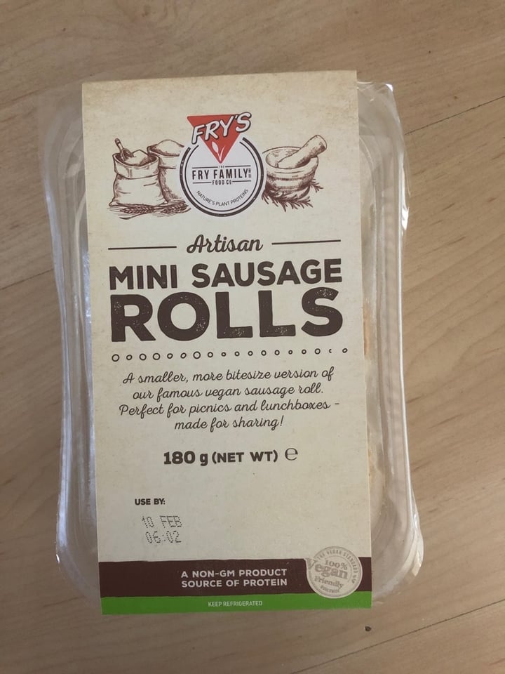 photo of Fry's Family Food Mini Sausage Rolls shared by @milapraschma on  11 Feb 2020 - review
