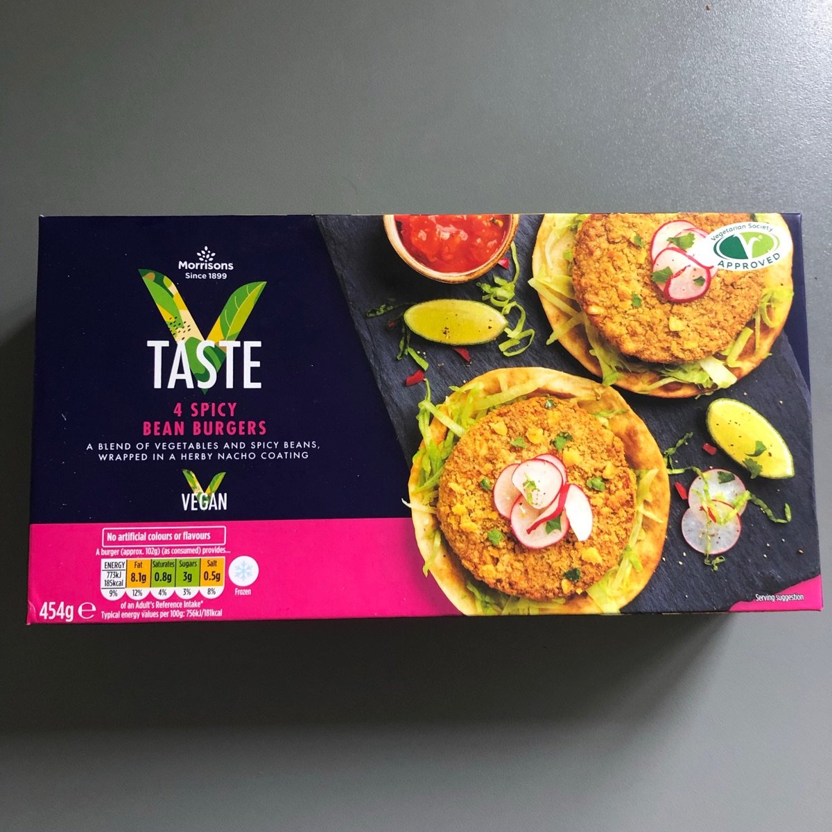Spicy bean burgers from Morrisons - Vegan Product Reviews & Ratings ...