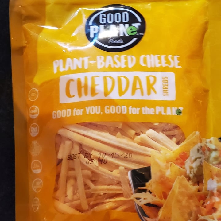 photo of Good Planet Foods Shredded Cheddar Cheese shared by @shb2f on  29 Apr 2020 - review