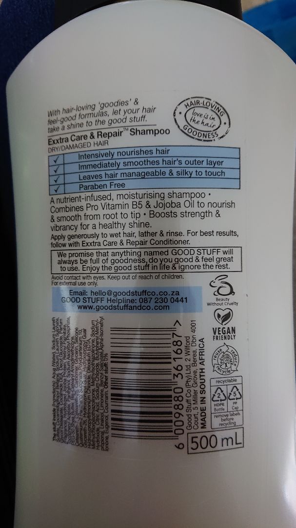 photo of Good Stuff  Exxtra Care & Repair Intensive Moisture Shampoo  shared by @anne13 on  18 Dec 2019 - review