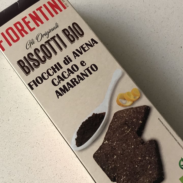 photo of Fiorentini Bio Biscotti Con Fiocchi D'Avena, Cacao E Amaranto shared by @saradiv on  14 Feb 2022 - review
