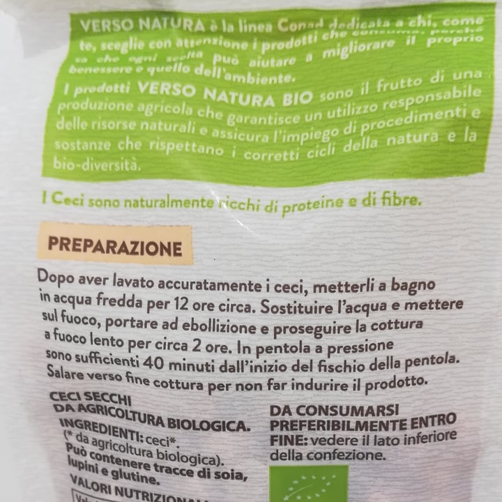 review photo of Verso Natura Conad Veg Ceci Biologici Secchi shared by @sarvega2 on 08 Apr 2022 - review