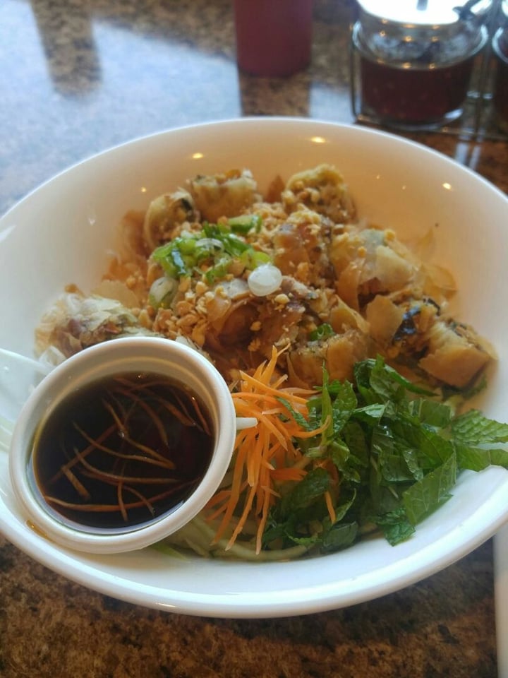 review photo of Vivi's Vietnamese Noodle House V5. Vermicelli with Vegetarian Fried Spring Rolls shared by @giannuh on 28 Jul 2019 - review