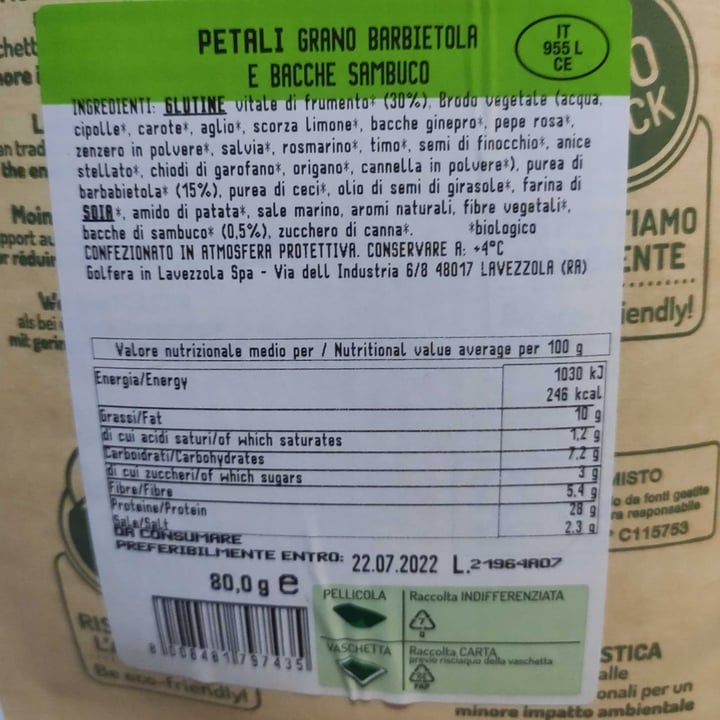 review photo of Così Bio Petali - grano, barbabietola e bacche di sambuco nero shared by @katerpillar on 13 Jun 2022 - review